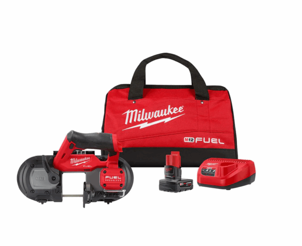 Band Saw 2529-21XC M12 FUEL 12V Lithium-Ion Cordless Compact XC Kit with One 4.0 Ah Battery, Charger and Bag