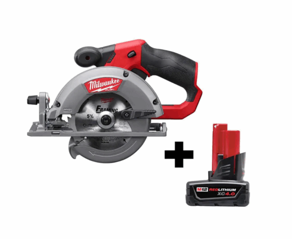 2530-20-48-11-2440 M12 FUEL 12V Lithium-Ion Brushless 5-3/8 in. Cordless Circular Saw with 4.0 Ah M12 Battery