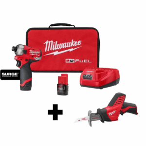 2551-22-2420-20 M12 FUEL SURGE 12V Lithium-Ion Brushless Cordless 1/4 in. Hex Impact Driver Kit W/ M12 HACKZALL
