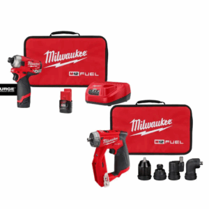 2551-22-2505-20 M12 FUEL 12V Li-Ion Cordless SURGE 1/4 in. Hex Impact Driver and 4-in-1 Installation 3/8 in. Drill Driver Combo Kit