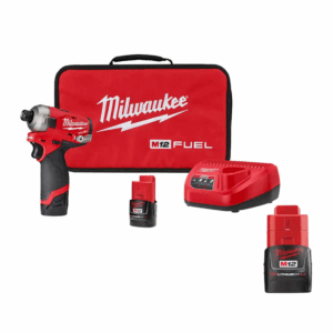 2551-22-48-11-2420 M12 FUEL SURGE 12V Lithium-Ion Brushless Cordless 1/4 in. Hex Impact Driver Compact Kit with 2.0 Ah Battery