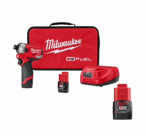 2551-22-48-11-2420 M12 FUEL SURGE 12V Lithium-Ion Brushless Cordless 1/4 in. Hex Impact Driver Compact Kit with 2.0 Ah Battery
