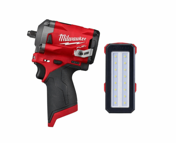 2554-20-2367-20 M12 FUEL 12V Lithium-Ion Brushless Cordless Stubby 3/8 in. Impact Wrench with M12 Rover Flood Light
