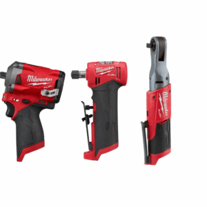 2554-20-2485-20-2557-20 M12 FUEL 12V Lithium-Ion Brushless Cordless Stubby 3/8 in. Impact Wrench / 3/8 in. Ratchet/Die Grinder (3-Tool)