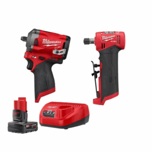 2554-20-2485-20-48-59-2440 M12 FUEL 12V Lithium-Ion Brushless Cordless Stubby 3/8 in. Impact Wrench and 1/4 in. Die Grinder Kit (2-Tool)