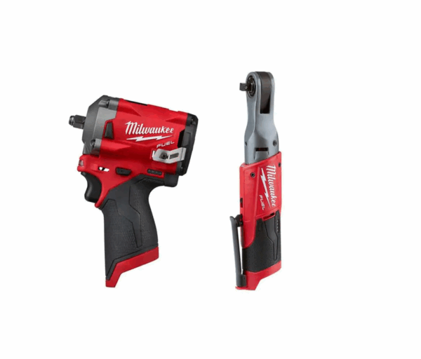 2554-20-2557-20 M12 FUEL 12V Lithium-Ion Brushless Cordless Stubby 3/8 in. Impact Wrench and Ratchet Kit (Tool-Only Kit)