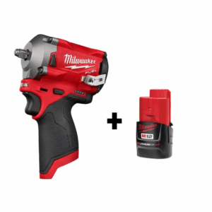 2554-20-48-11-2420 M12 FUEL 12V Stubby 3/8 in. Lithium-Ion Brushless Cordless Impact Wrench with M12 2.0Ah Battery