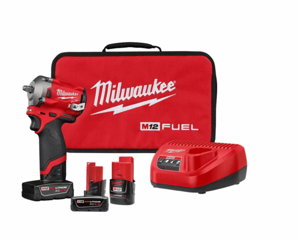 2554-22-48-11-2440 M12 FUEL 12V Lithium-Ion Brushless Cordless Stubby 3/8 in. Impact Wrench Kit With M12 4.0Ah Battery
