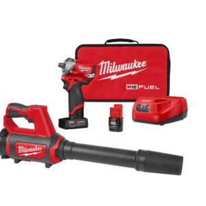 2555-22-0852-20 M12 FUEL 12V Lithium-Ion Brushless Cordless Stubby 1/2 in. Impact Wrench Kit with Compact Spot Blower