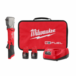 2564-22 M12 FUEL 12V Lithium-Ion Brushless Cordless 3/8 in. Right Angle Impact Wrench Kit with Two 2.0 Ah Batteries