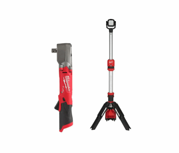 2565P-20-2132-20 M12 FUEL 12V Lithium-Ion Brushless Cordless 1/2 in. Right Angle Impact Wrench with M12 Rocket Stand Light