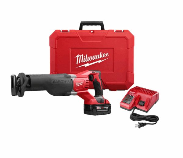 2621-21 M18 18V Lithium-Ion Cordless SAWZALL Reciprocating Saw W/(1) 3.0Ah Batteries, Charger, Hard Case