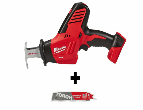2625-20-48-00-5201 M18 18-Volt Lithium-Ion Cordless Hackzall Reciprocating Saw with Carbide Teeth Metal Cutting SAWZALL Saw Blade