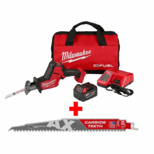 2719-21-48-00-5226 M18 FUEL 18V Lithium-Ion Brushless Cordless HACKZALL Reciprocating Saw Kit with Carbide Teeth AX SAWZALL Blade