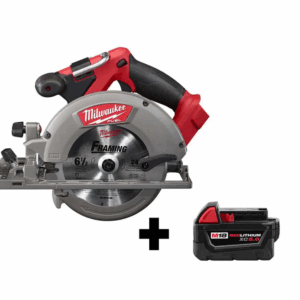 Circular Saw 2730-20-48-11-1850 M18 FUEL 18V Lithium-Ion Brushless Cordless 6-1/2 in. Circular Saw W/ M18 5.0 Ah Battery