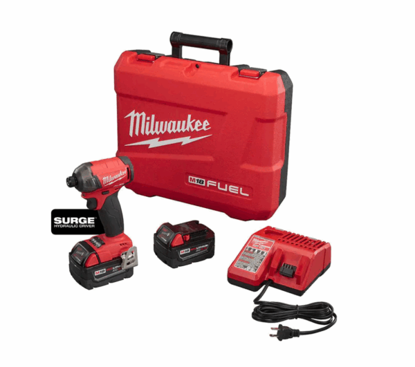 2760-22 M18 FUEL SURGE 18V Lithium-Ion Brushless Cordless 1/4 in. Hex Impact Driver Compact Kit with Two 5.0 Ah Batteries