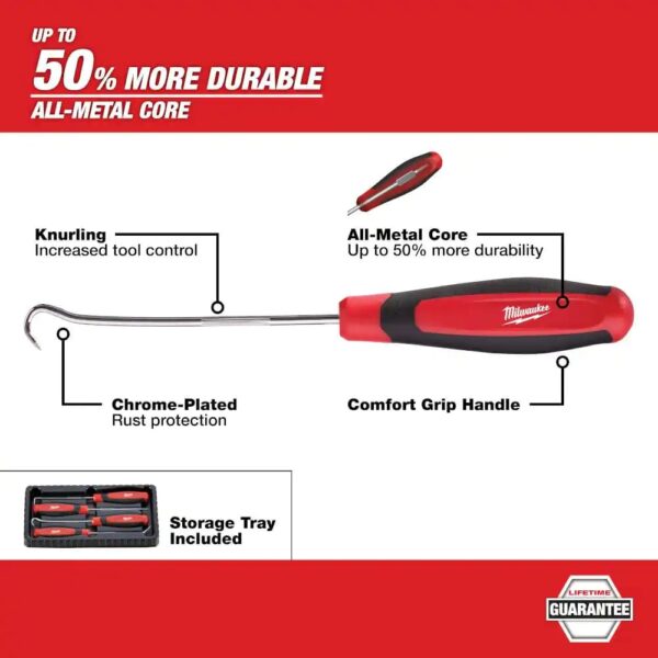 48-22-9415 Combination SAE Wrench Mechanics Tool Set and 48-22-9215 Hook and Pick Set (19-Piece) - Image 4