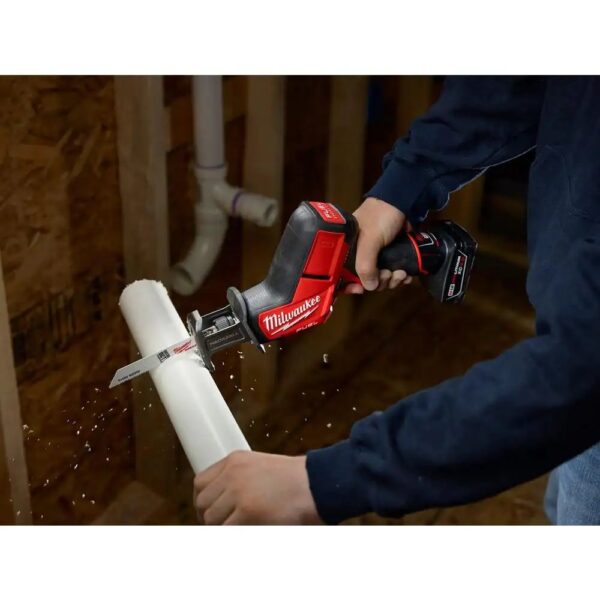 2520-20 M12 FUEL 12-Volt Lithium-Ion Brushless Cordless HACKZALL Reciprocating Saw Kit W/ M12 3/8 in. Ratchet - Image 4