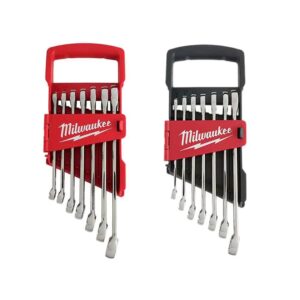 48-22-9407 SAE and 48-22-9507 Metric Combination Wrench Mechanics Tool Set (14-Piece)