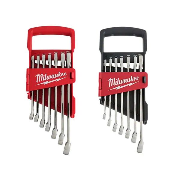 48-22-9407 SAE and 48-22-9507 Metric Combination Wrench Mechanics Tool Set (14-Piece)