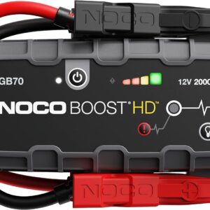 HD GB70 2000A UltraSafe Car Battery Jump Starter, 12V Battery Booster Pack, Jump Box