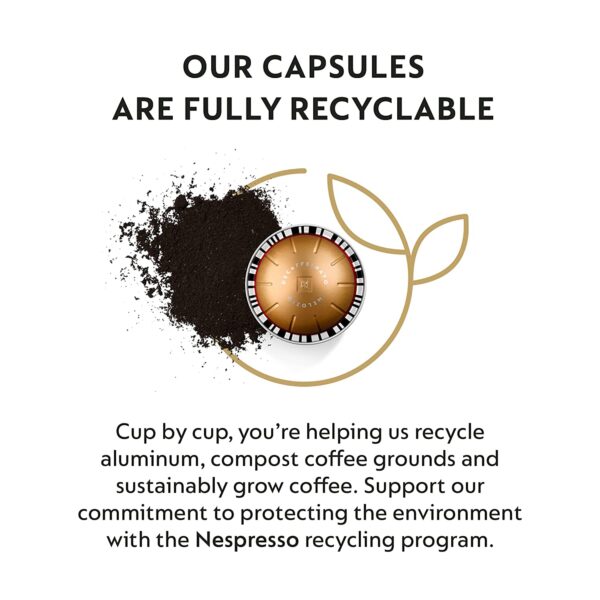 Nespresso Vertuo Melozio Decaffeinato, Medium Roast Espresso, 30 Count Coffee Capsules (VERTUO ONLY) - Image 4