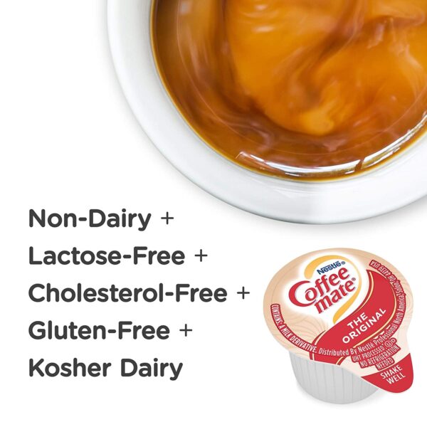 Nestle Coffee mate Coffee Creamer Original, Liquid Creamer Singles, Non Dairy, No Refrigeration, Box of 360 - Image 2
