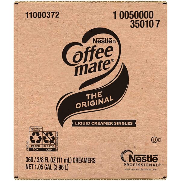 Nestle Coffee mate Coffee Creamer Original, Liquid Creamer Singles, Non Dairy, No Refrigeration, Box of 360 - Image 9