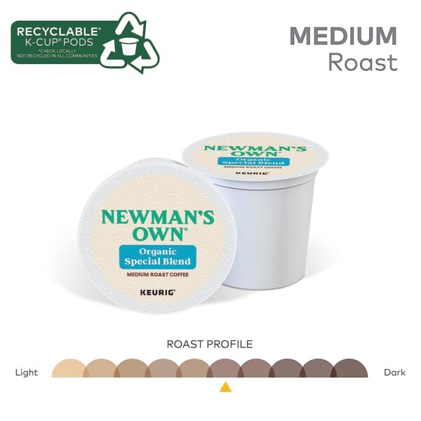 Newman s Own Organics Special Blend, Single-Serve Keurig K-Cup Pods, Medium Roast Coffee, 96 Count - Image 6
