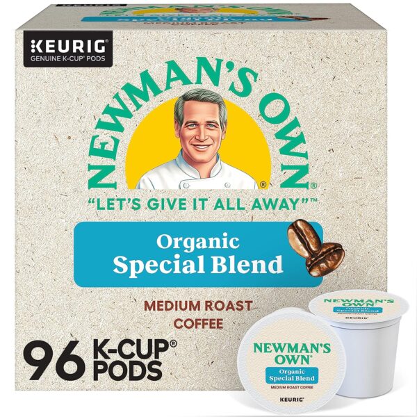 Newman s Own Organics Special Blend, Single-Serve Keurig K-Cup Pods, Medium Roast Coffee, 96 Count