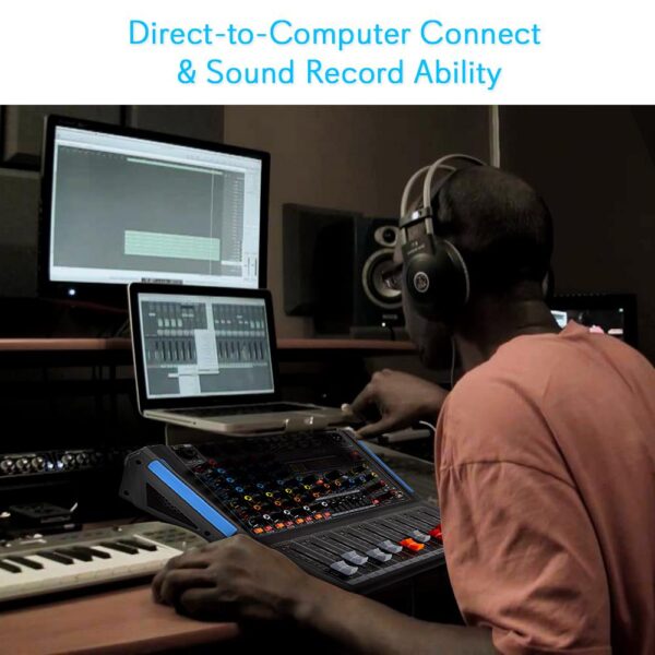 4-Ch Bluetooth Studio Pro Audio Dj Mixer - Image 6