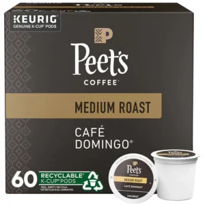 Peet??s Coffee Caf?? Domingo K-Cup Pod Medium Roast, 60-count