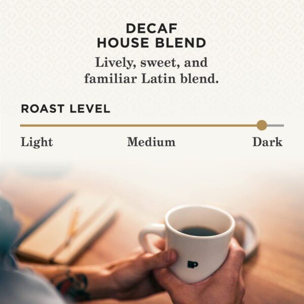 Peet s Coffee, Dark Roast Decaffeinated Coffee K-Cup Pods for Keurig Brewers   Decaf House Blend 60 Count (6 Boxes of 10 K-Cup Pods) - Image 3