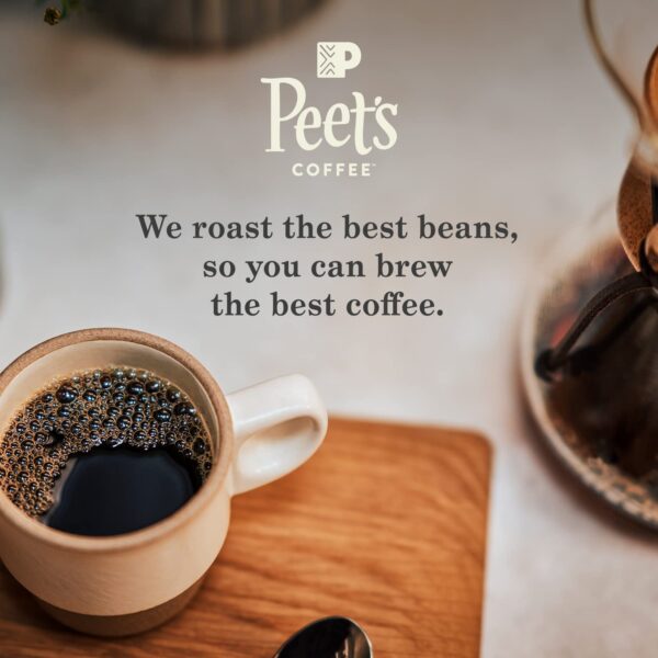 Peet s Coffee, Dark Roast Decaffeinated Coffee K-Cup Pods for Keurig Brewers   Decaf House Blend 60 Count (6 Boxes of 10 K-Cup Pods) - Image 5