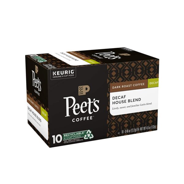 Peet s Coffee, Dark Roast Decaffeinated Coffee K-Cup Pods for Keurig Brewers   Decaf House Blend 60 Count (6 Boxes of 10 K-Cup Pods) - Image 10