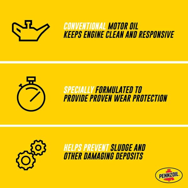 Conventional SAE 30 Motor Oil (1-Quart, Case of 6) - Image 4