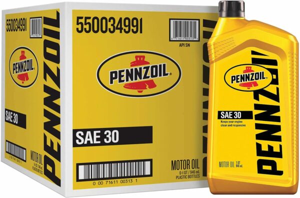 Conventional SAE 30 Motor Oil (1-Quart, Case of 6) - Image 3