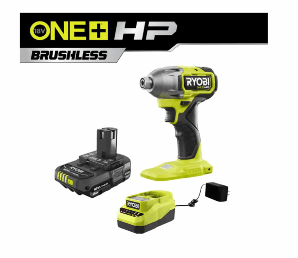 PBLID01B-PSK005 ONE+ HP 18V Brushless Cordless 1/4 in. Impact Driver with 2.0 Ah Battery and Charger