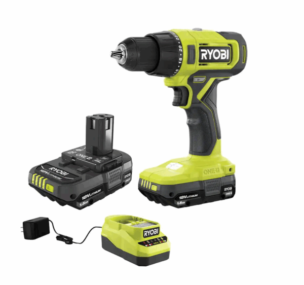 PCL206K2 ONE+ 18V Cordless 1/2 in. Drill/Driver Kit with (2) 1.5 Ah Batteries and Charger