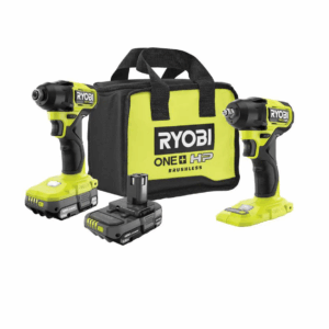 PSBID01K-PSBIW01B ONE+ HP 18V Brushless Cordless Compact 1/4 in. Impact Driver, 3/8 in. Impact Wrench, (2) Batteries, Charger, and Bag
