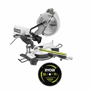 TSS121-A181202 15 Amp 12 in. Corded Sliding Compound Miter Saw with 12 in. 60 Carbide Teeth Thin Kerf Miter Saw Blade