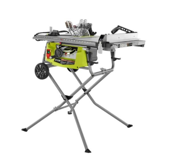 Table Saw RTS23 15 Amp 10 in. Expanded Capacit With Rolling Stand