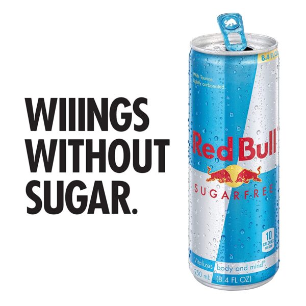 Red Bull Energy Drink Sugar Free 12 Fl Oz (24 Pack) - Image 2