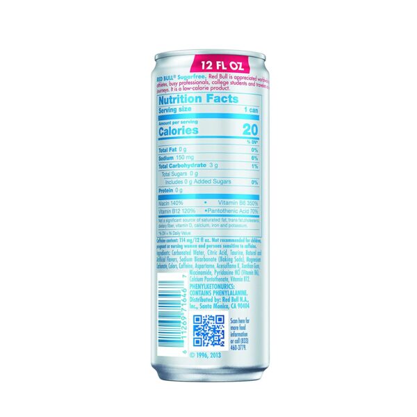 Red Bull Energy Drink Sugar Free 12 Fl Oz (24 Pack) - Image 3