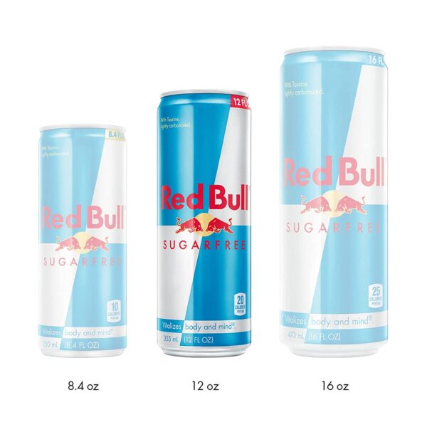 Red Bull Energy Drink Sugar Free 12 Fl Oz (24 Pack) - Image 5