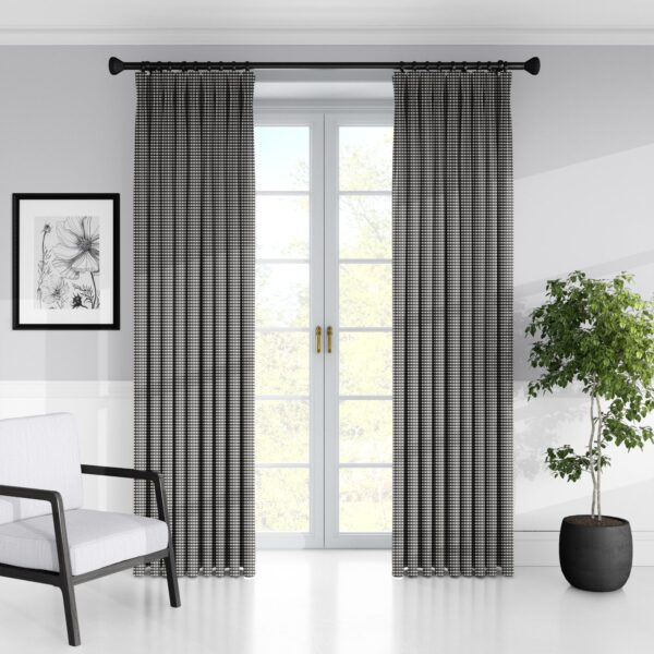 Rockton Check Black Drapery - Image 2