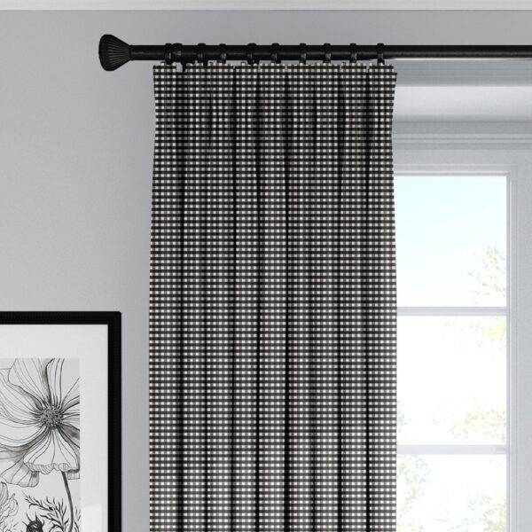 Rockton Check Black Drapery