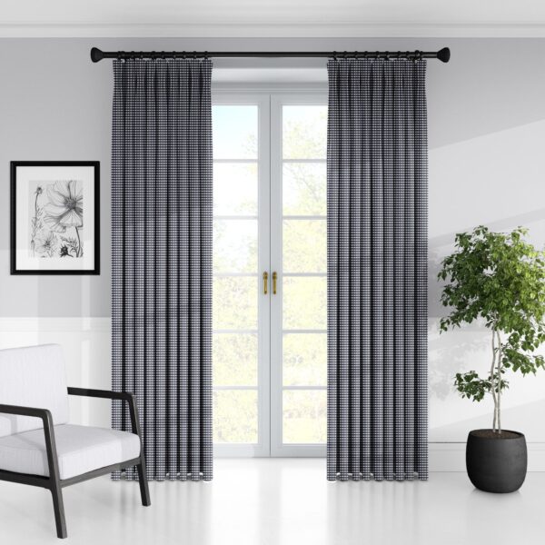 Rockton Check Indigo Drapery - Image 2