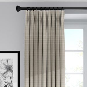 Rockton Check Taupe Drapery
