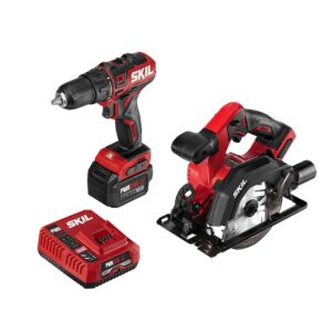 CB742701 PWR CORE 12 2-Tool 12-volt Brushless Power Tool Combo Kit Case (1 Li-ion Battery Included and Charger Included)